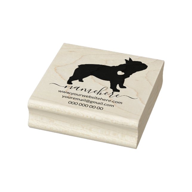 Tampons Encreurs Silhouette de chiot Bouledogue français (Tampon)
