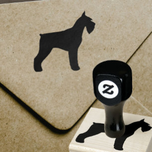 Tampons Encreurs Silhouette de Schnauzer géant