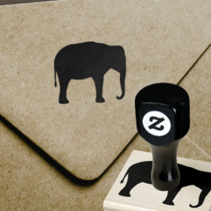 Tampons Encreurs Silhouette d'éléphant asiatique