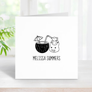 Tampons Encreurs Silly Blob Creats Coconut Drink Nom personnalisé 1