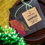 Tampons Encreurs Simple Clean Vintage Look fait main votre logo<br><div class="desc">Timbre en caoutchouc pour vos produits faits main. Fabriqué à la main est écrit avec de grandes lettres. Ajoutez votre logo,  votre emplacement,  les types de produits que vous produisez,  votre nom ou le nom de votre entreprise avec votre site Web. Tout dans une police de type vintage.</div>