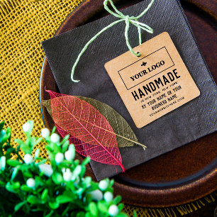 Tampons Encreurs Simple Clean Vintage Look Handmade Your Logo