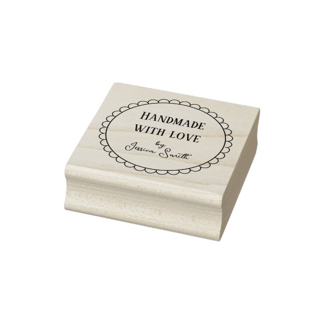 Tampons Encreurs Simple Coquille Fabriquée avec Amour (Tampon)