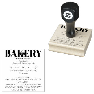 Tampons Encreurs Simple Cottage Food Law Timbre en caoutchouc