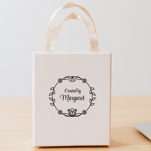 Tampons Encreurs Simple Créé Par Nom Personnalisé (Créateur téléchargé)