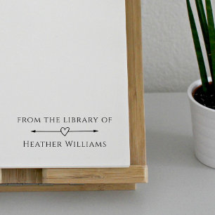Tampons Encreurs Simple Élégant De La Bibliothèque De Nom Personnal