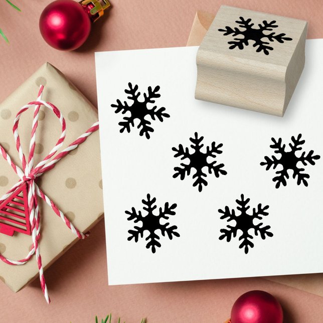 Tampons Encreurs Simple flocon de neige Noël Vacances  (Créateur téléchargé)