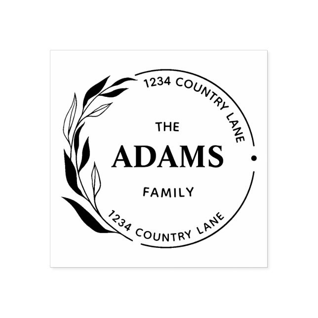 Tampons Encreurs Simple Moderne Calligraphie Adresse de retour (Impression)