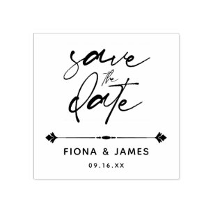 Tampons Encreurs Simple Moderne Écriture Save The Date