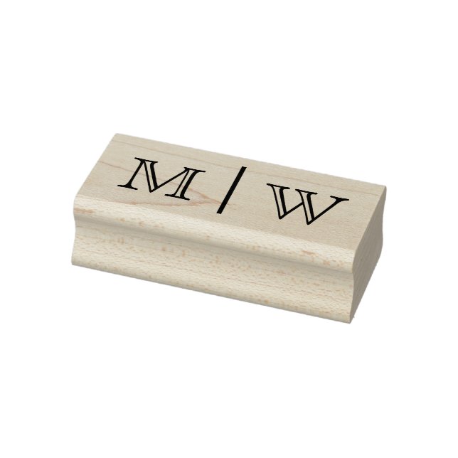 Tampons Encreurs Simple Monogramme Initiale VSO de Mariée Marié Mar (Tampon)