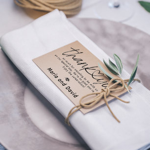 Tampons Encreurs Simple Remerciement de Mariage
