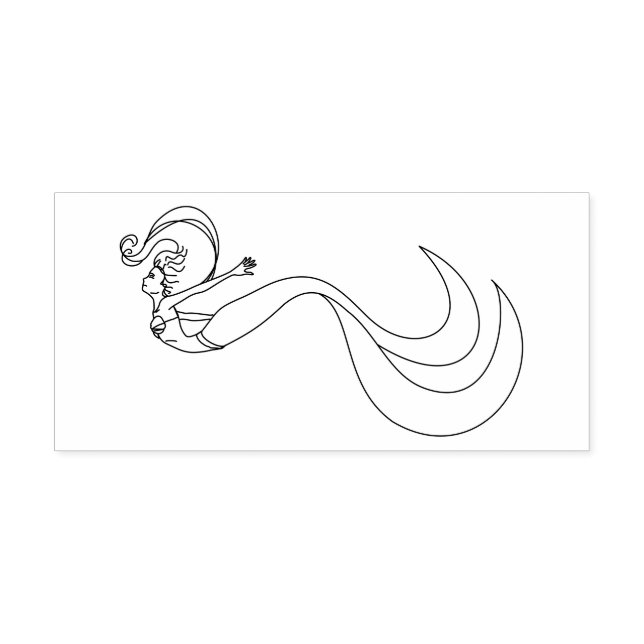 Tampons Encreurs Sirène océanique (Impression)