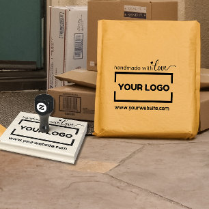 Tampons Encreurs Site Web artisanal Votre logo d'entreprise Caoutch