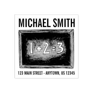 Tampons Encreurs Slate School Chalkboard Math Enseignant Classe Adr