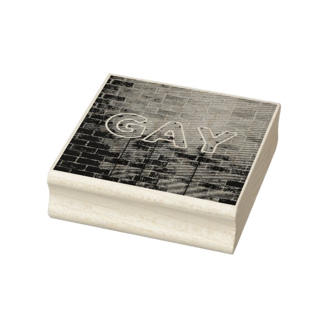 Tampons Encreurs SlipperyJoe illuminé néon gay signe lumineux vif (Tampon)