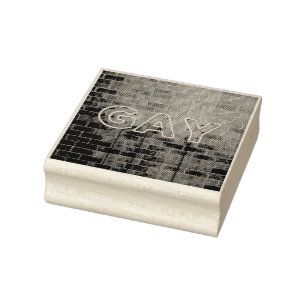 Tampons Encreurs SlipperyJoe's dynamique néon gay signe vert brique