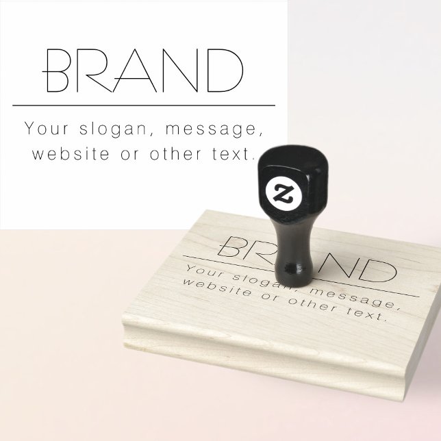 Tampons Encreurs Slogan, adresse ou tout autre texte élégant (Créateur téléchargé)