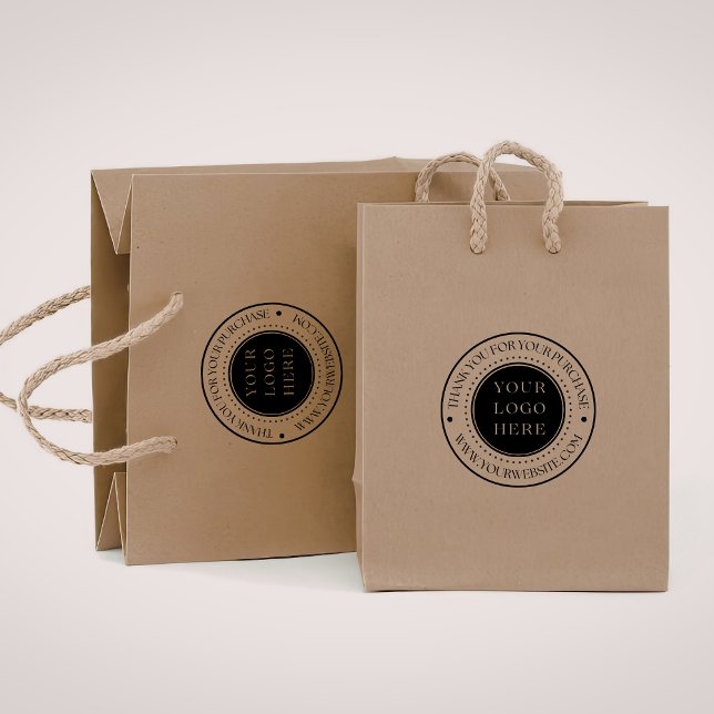 Tampons Encreurs Small Business Custom Wood Art Stamp with Logo (Business stamp)