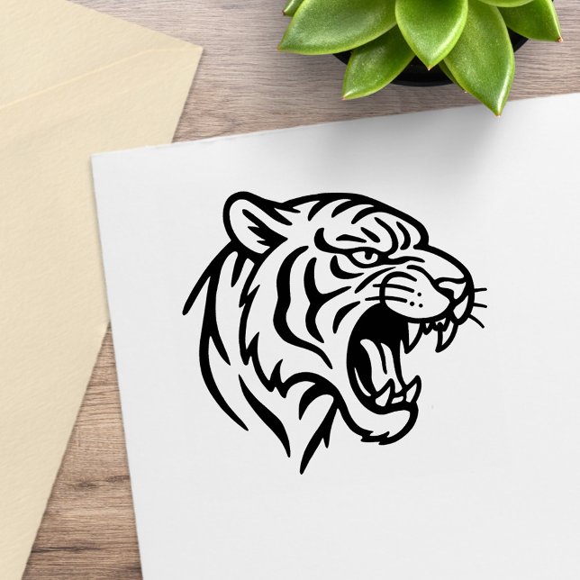 Tampons Encreurs Snarling Tiger Profile (Créateur téléchargé)
