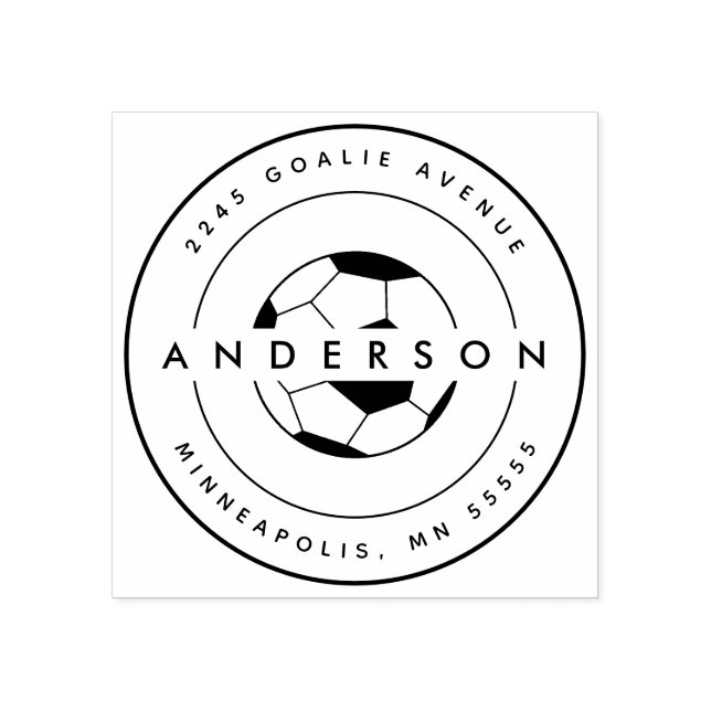 Tampons Encreurs Soccer Nom personnalisé Sports (Impression)