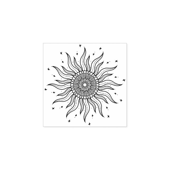 Tampons Encreurs Soleil de tatouage (Impression)