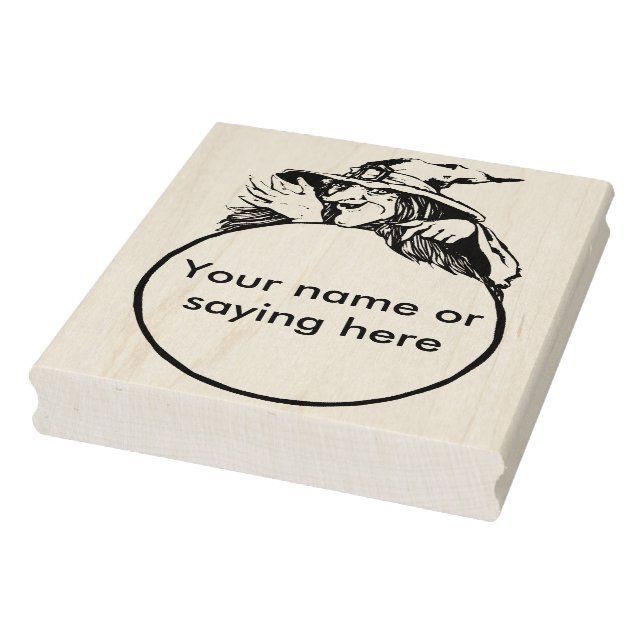 Tampons Encreurs Sorcière à boule de cristal 2 illustration timbre  (Tampon)