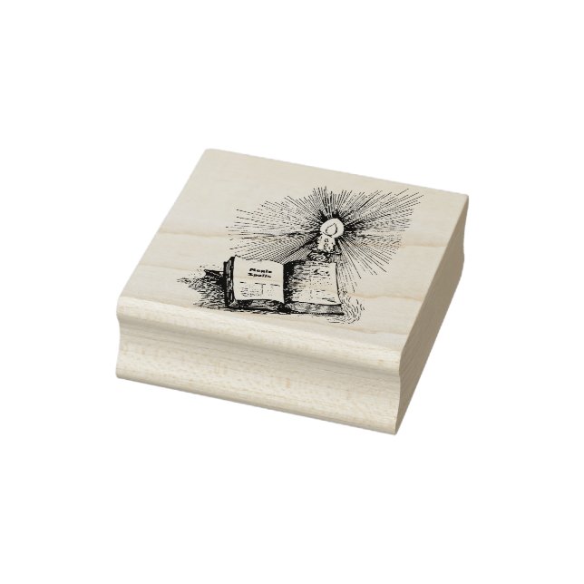 Tampons Encreurs Sorcières magiques sorts Livre bougie (Tampon)