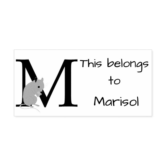 Tampons Encreurs Souris initiale (Impression)