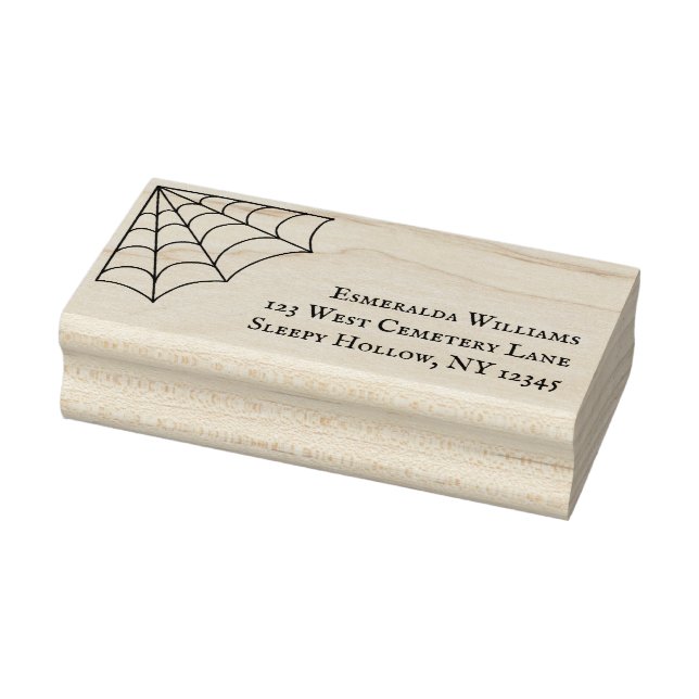 Tampons Encreurs Spiderweb Graphic Custom Goth Adresse de retour (Tampon)