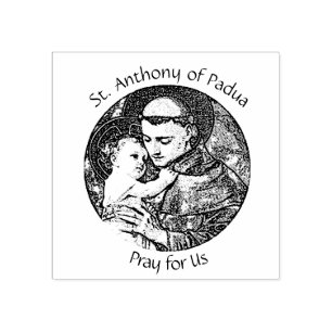 Tampons Encreurs St Anthony de Padoue avec le bébé Jésus