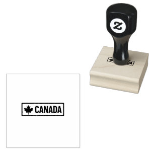 Tampons Encreurs Style rectangulaire Canada Logo imprimé noir jet 