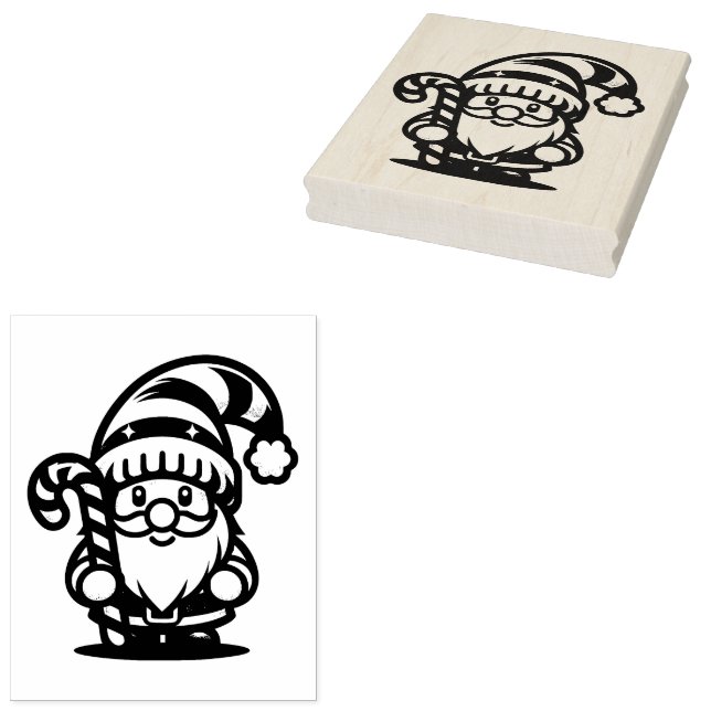 Tampons Encreurs Sucre de canne Noël Gnome (Tamponné)
