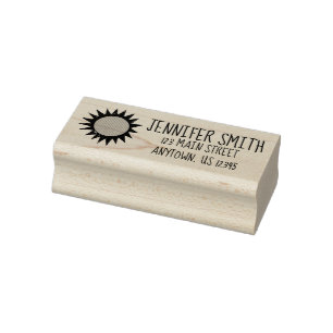 Tampons Encreurs Summer Sun Sunshine Beach Adresse personnalisée