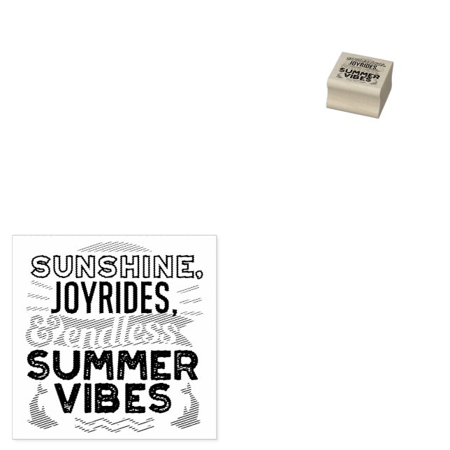 Tampons Encreurs Sunshine & Joyrides - Citation De Vibes D'Été Sans (Tamponné)