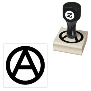 Tampons Encreurs Symbole d'anarchie Sticker rond classique