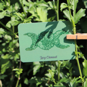 Tampons Encreurs Symbole de la lune triple de fleurs béni