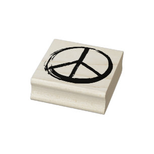 Tampons Encreurs Symbole de la paix Hippie Love No War 1960s Sign