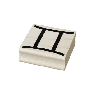 Tampons Encreurs symbole gemini timbre d'art