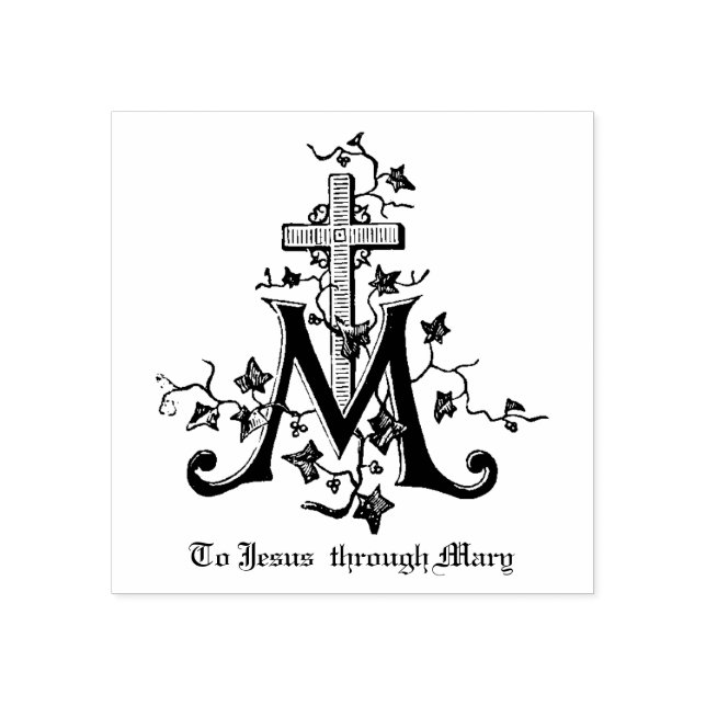 Tampons Encreurs Symbole marial de la Vierge Catholique (Impression)