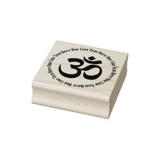 Tampons Encreurs Symbole spirituel Om classique avec votre texte