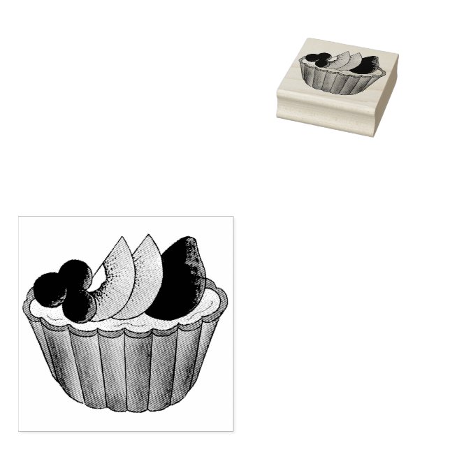 Tampons Encreurs Tarte aux Fruits Tarte aux Fruits Pâtisserie franç (Tamponné)