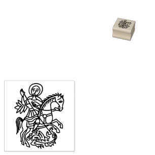Tampons Encreurs Tatouage du dragon de Saint-Georges et croix de Jé