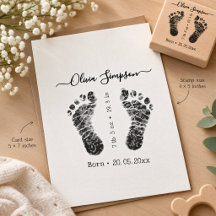 Tatouage Empreintes de Bébé Personnalisé, Nouveau-