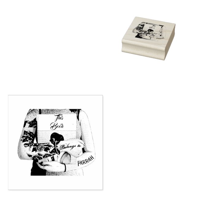 Tampons Encreurs Tattoo Bookworm Livre Propriété Enk Timbre (Tamponné)