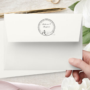 Tampons Encreurs Tea Party Mariage Bridal Round Retour Adresse