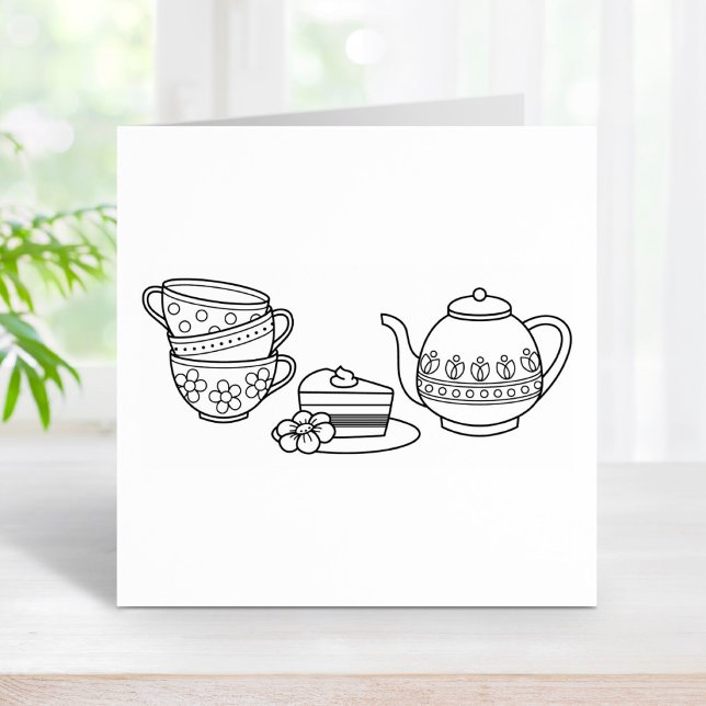 Tampons Encreurs Teapot, Teapup et Cake (Créateur téléchargé)