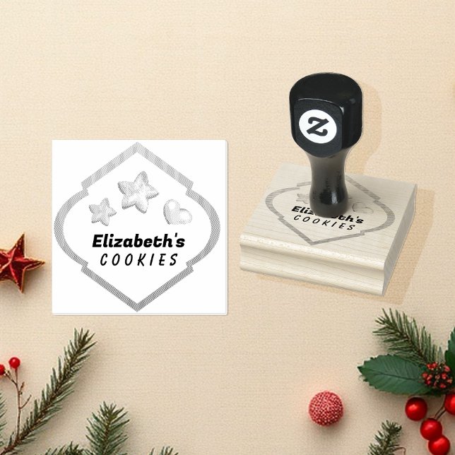 Tampons Encreurs Témoins en pain d'épices Illustration Monogramme (Créateur téléchargé)