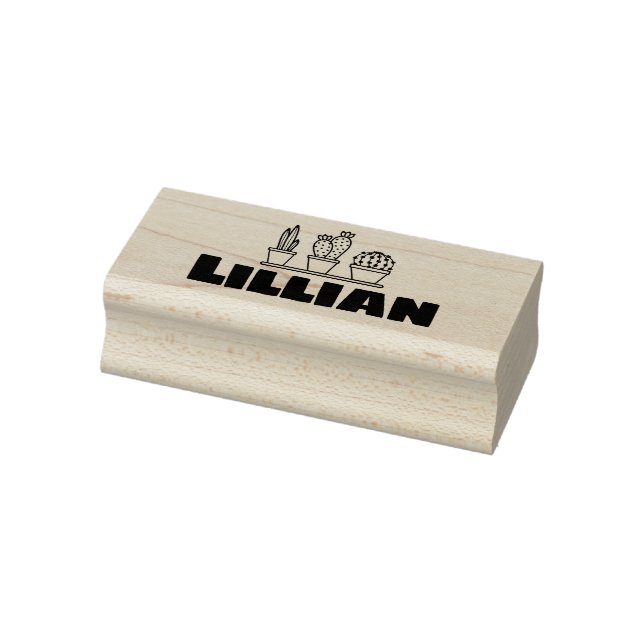 Tampons Encreurs Texte des succulents de cactus de maille (Tampon)