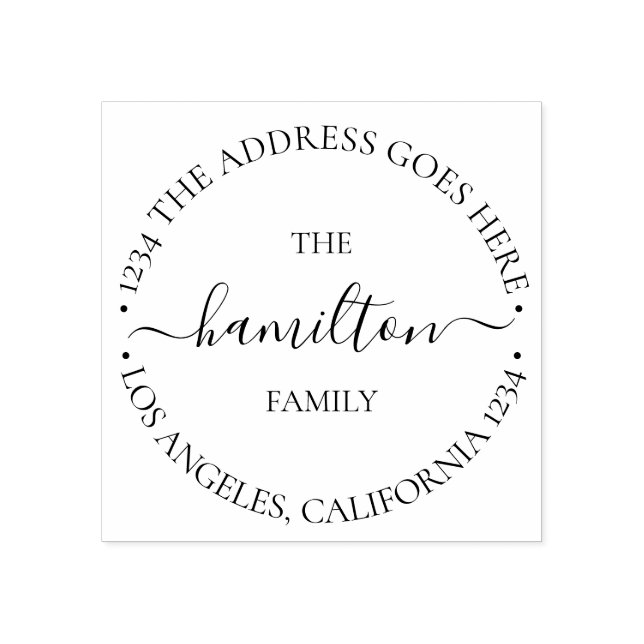 Tampons Encreurs Texte personnalisé personnalisé au sein d'un cercl (Impression)