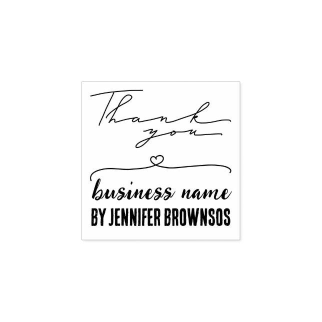 Tampons Encreurs Thank you heart cute mini (Impression)